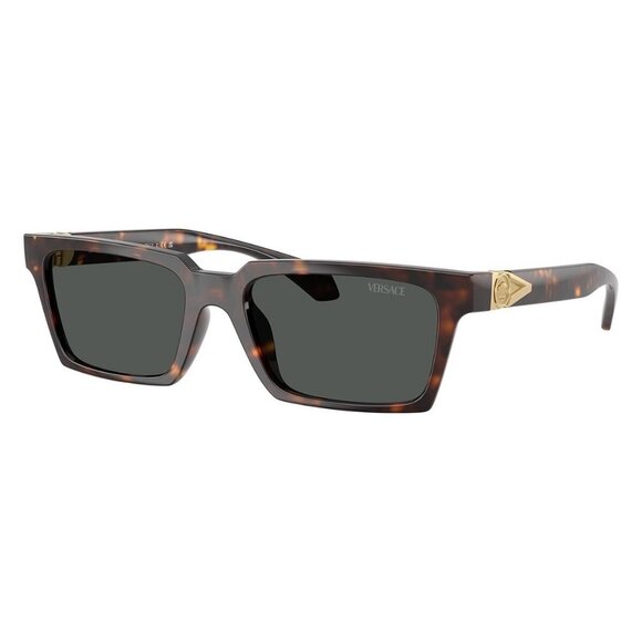 New VERSACE Havana Rectangle VE4490U 108/87 Sunglasses Women - Picture 1 of 6